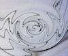 May 14, 2008: Abstract curves - This is a close up of my china pattern with a little zigzag added. The curves on my china are all smooth and circular - I liked that the zigzag added some angles.